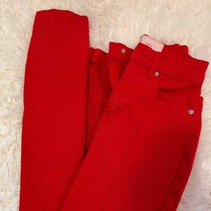 Red Revice Denim Pants